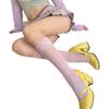 Women Knee Highs Fishnet Socks Ruffle Lace Hollowed out Calf Socks Mesh Socks Lolitas Fishnets Stockings Cosplay Costume