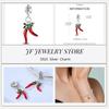 copper Charm Compatible With Bracelets Do It Yourself Jewellery Making Pink Zircon Authentic Red Blue Charm Bead Charms Ideal For Women Wedding Birthd