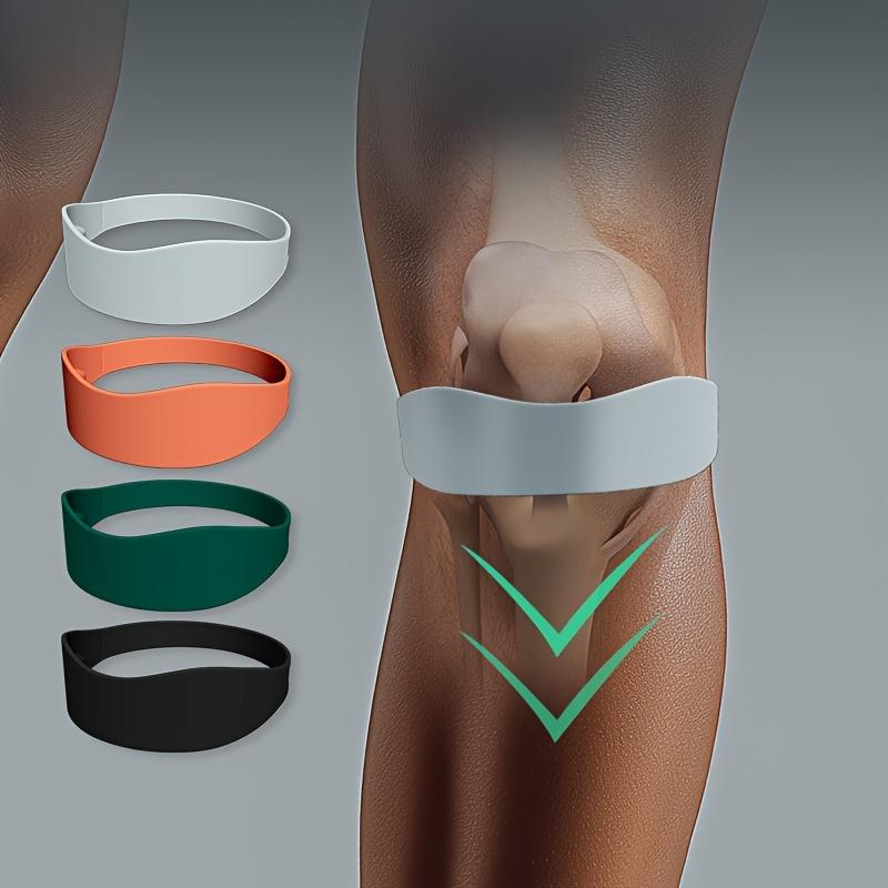 1pcs Patella Support Straps with knee sleeve - Silicone, Non- Fabric for Jumping, Basketball, Running, Hiking, Volleyball, Tenns