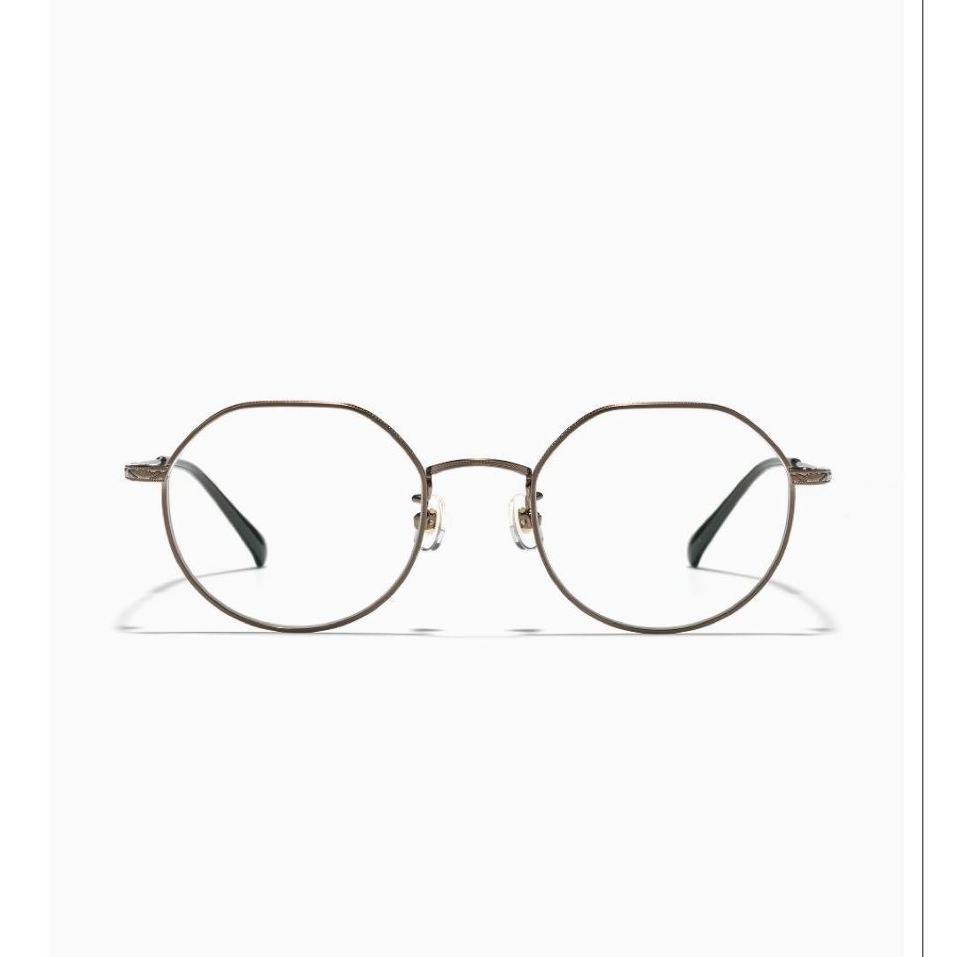 Used [Good condition] JINS Modern Rim Metal Non-prescription UV blue light cut