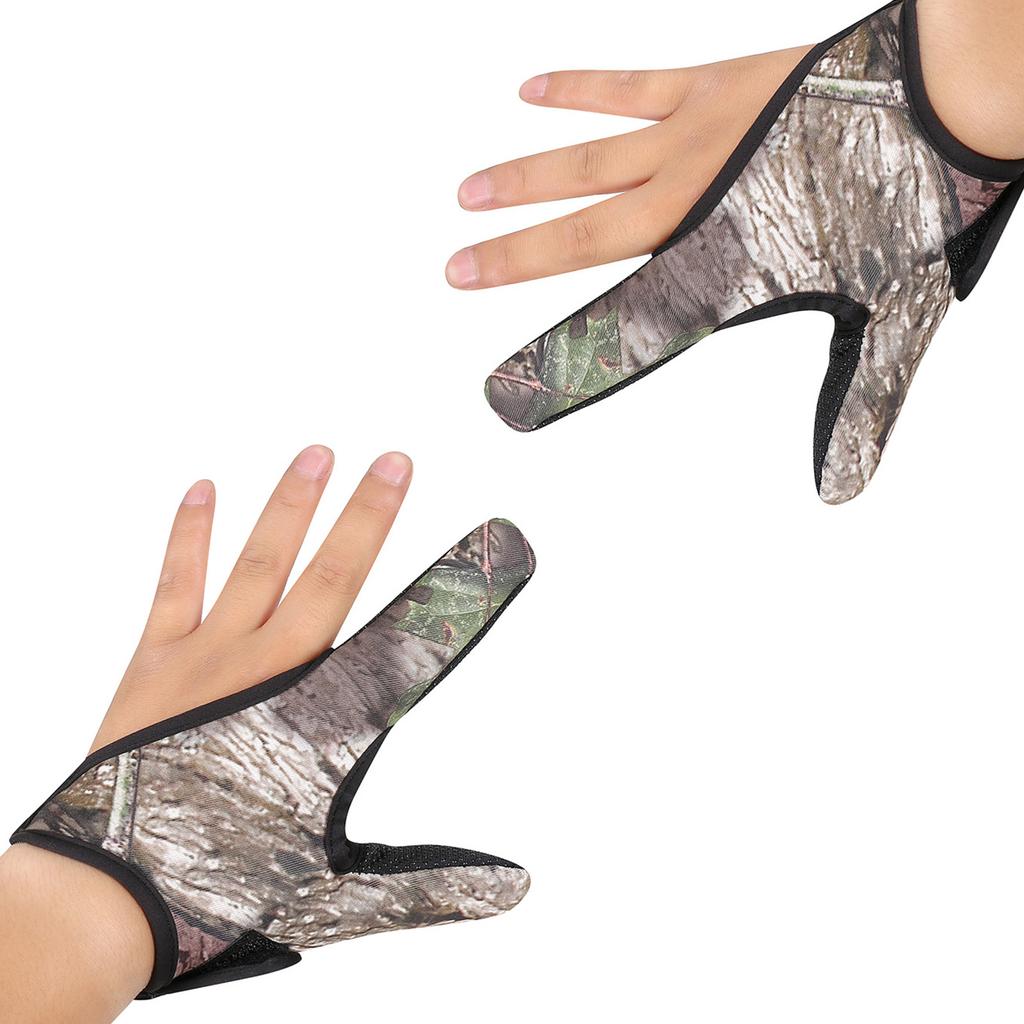 Fishing Gloves 2 Fingers Breathable Gloves Wearable Antislip Gloves Fishing Finger Protector Fishing Hunting Waterproof