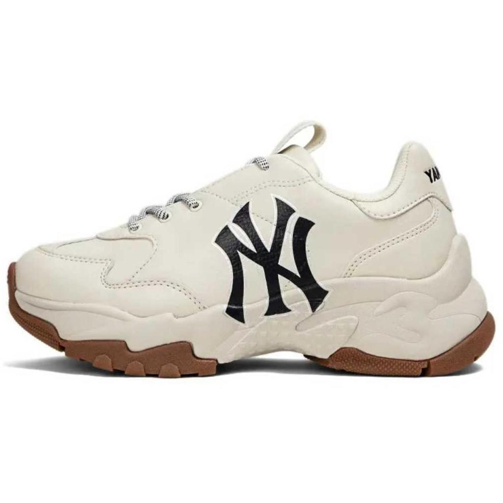 MLB Slip Resistant Support Low Top Chunky Sneakers Unisex Beige Brown Black 3ASHBNA3N-50CRS(Team131-1)