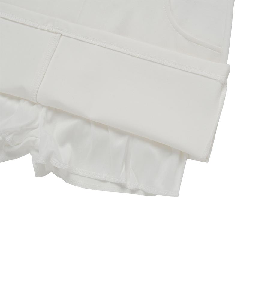 CNVS Soft Mini Skirt_White