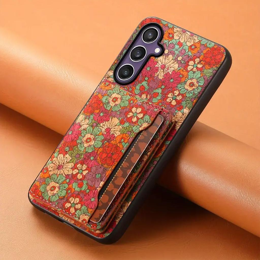 Applicabile, Borsa per Carte per Telefono Cellulare Serie Samsung S24/S23 Plus Ultra Copertura Adesiva Ha 3 Slot per Carte che Possono Inserire 3 Carte.