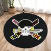 One Piece Anime Home Circular Carpet Living Room Stylish Bedroom Floor Mat Children's Room Carpet for Anime Lovers Decor
