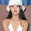 Poesiedame CORSAGE BUCKET HAT IN CREAM