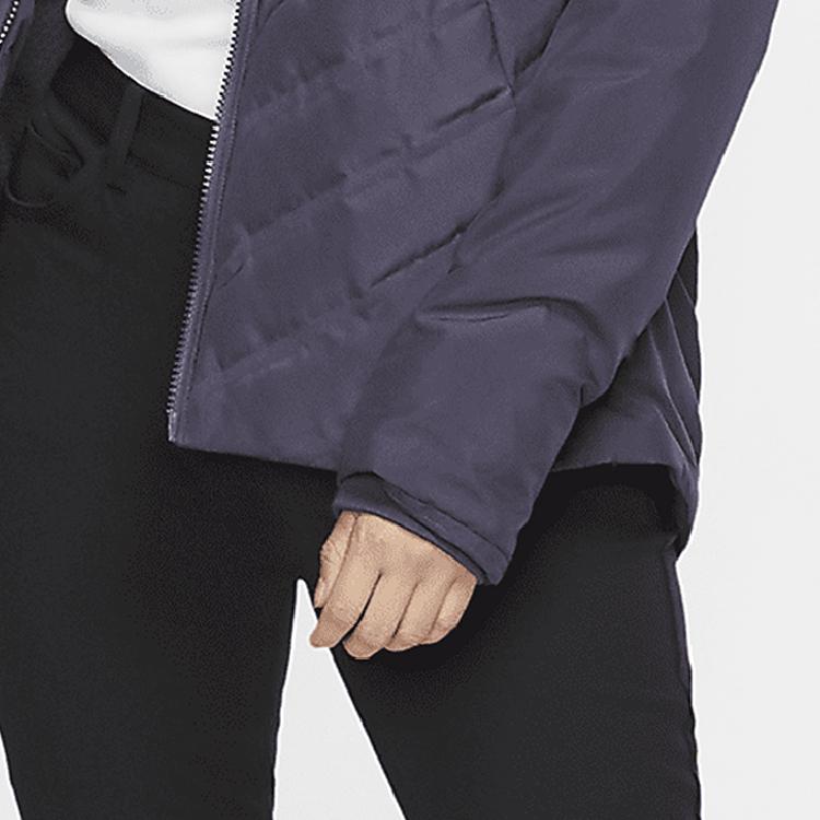 Nike Zip-Up Long Sleeve Cotton Jacket Women Jacket Dark-Blue AV3705-015