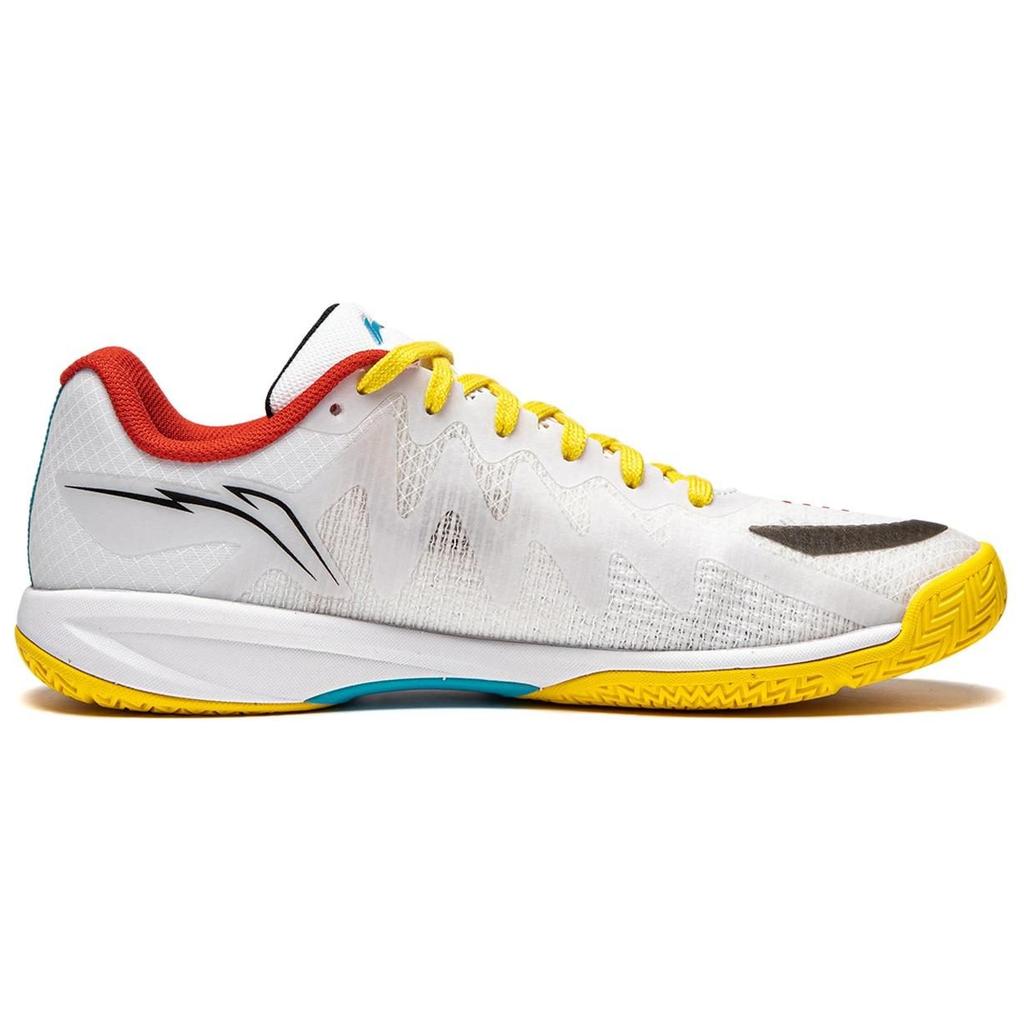 Li Ning Table Tennis Collection Abrasion Resistant Breathable Support Low Top Table Tennis Shoes Unisex White Yellow APPU003-4