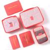 Travel Luggage Clothing Organizer Set - Six Piece Storage Bags
