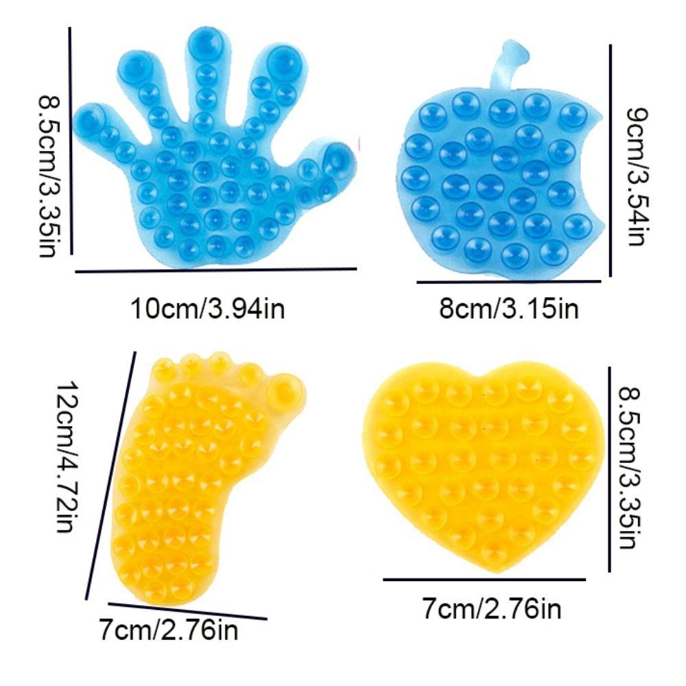 Double Durable Cartoon Shape PVC Soap Sucker Bathroom Accessories Window Sticker Suction Cup