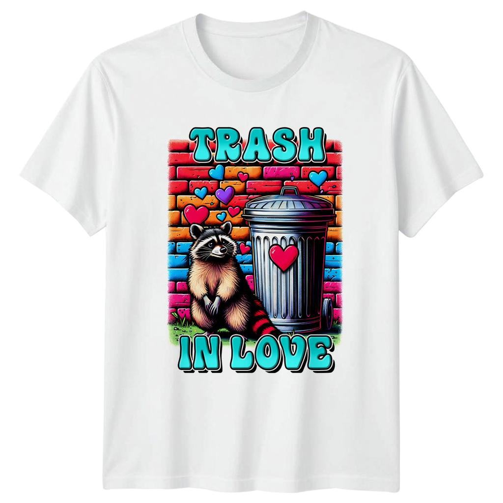 Trash In Love TShirt Raccoon Love Animal Valentines Day Gift For Him And Her