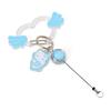 Sanrio Hello Kitty Acrylic Carabiner with Reel Blue (Sparkling Angel) NEW