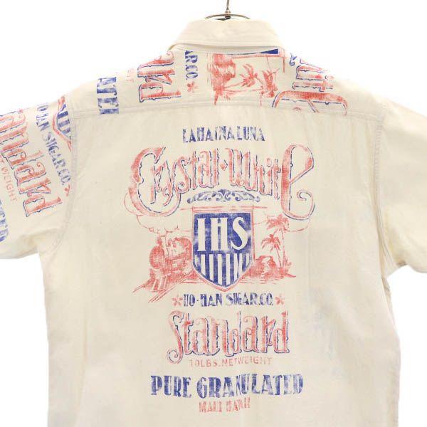 SUN SURF Toyo Enterprise Logo Train Print Short sleeve Work shirt M Men's Used