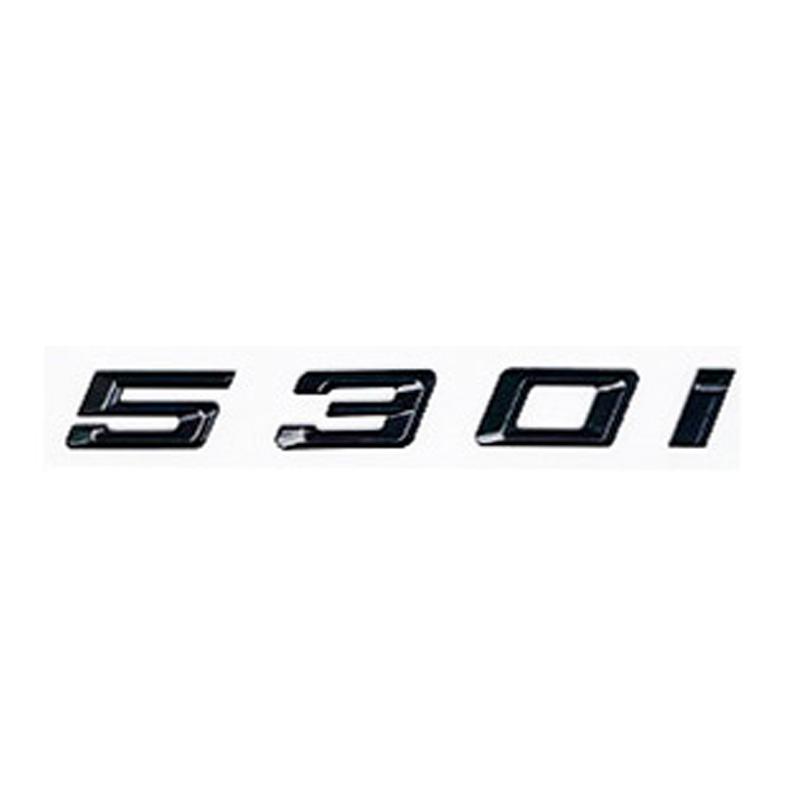 Car 3D ABS Trunk Letters Logo Badge Emblem Decal Sticker For BMW 5 series 520i 525i 528i 530i 535i 540i E39 E60 E61 F10 F11 G30