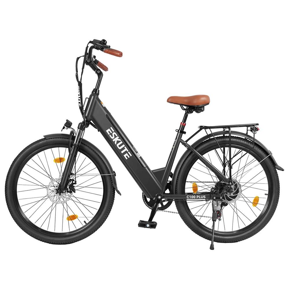 Electric Bicycle ESKUTE C100 26" 250W Motor LCD Display 36V 13AH City Ebike For Adult Top Speed 25Km/h Dual Disc Brake