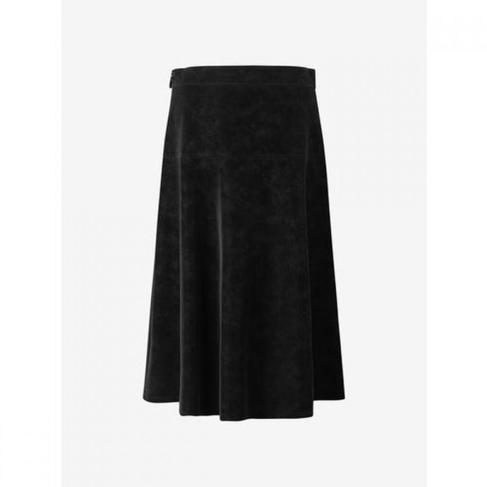 Cc Collect Synthetic Suede Unbalanced Wrap Skirt  C254msd036 