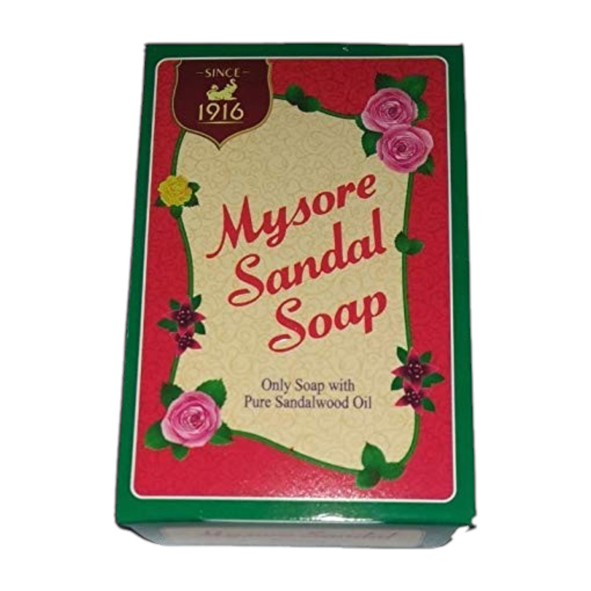 

Мыло-брусок Mysore Sandal 75 г x Упаковка 6 шт. Аромат чистого сандала Увлажняющее мыло для ванны Подарочный набор Для мужчин и женщин