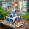 Pipe-Shaped Fish Tank Ornament Plastic Fish Tank Landscape  Aquarium Decoration