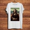 Da Vinci Mona Lisa Anatomy Skull MonaLisa Skeleton Funny Artistic TShirt Men Homme Daily Short