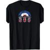 Men'S & Women'S British Flag Motorcycle Moped Graphic T-Shirt - Short Sleeve Round Neck Casual Flag Design with Union Jack & Red & Colors