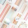 Morandi Color Polka Dot Washi Tape and Planner Stickers Set