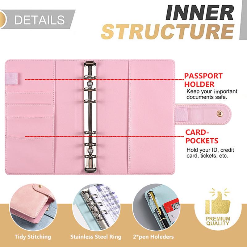 A5 Large Capacity Removable Loose-Leaf Notebook: Simple Design for Students