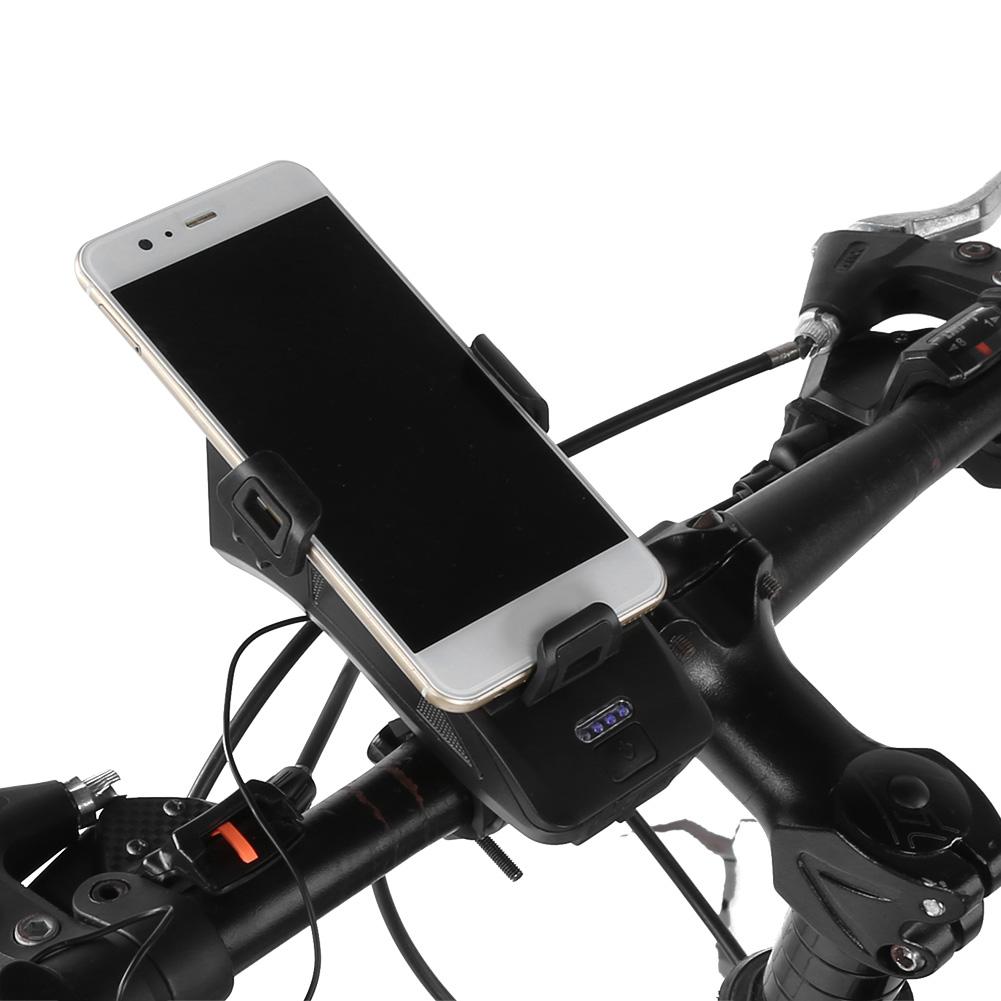 Multifunctional USB Rechargeable Bicycle Light Headlight Horn Light Charging Holder 4 in 1