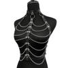 Women's Belt Body Harness Bra Bondage Chain Chest Harness Leather Lingerie Bdsm Fetish Clothing Gothic Women Suspenders Straps