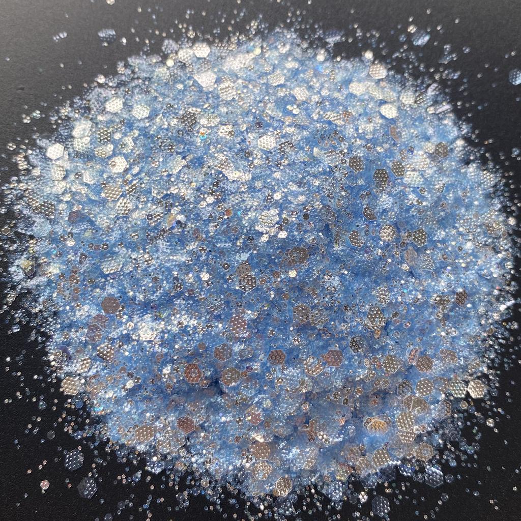 1kg Bag Glitter Chunky Iridescent Holographic Glitter Bulk for Snow Globe Cup DIY Gift Craft Glitter
