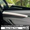 For Tesla Model Y Juniper 2025 Door Side Trim Strip Cover Plank Accessories 4PCS Car Door Interior Sticker Decorative U4B4