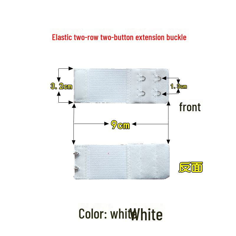 

Пряжка-удлинитель для бюстгальтера из нержавеющей стали - эластичное 2-рядное 2-3-4-пуговичное соединение Extender