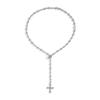 Long Tassel Cross Necklace Sparkling Necklace Fashion Neck Jewelry Alloy Texture for Women Creative Alloy Designs