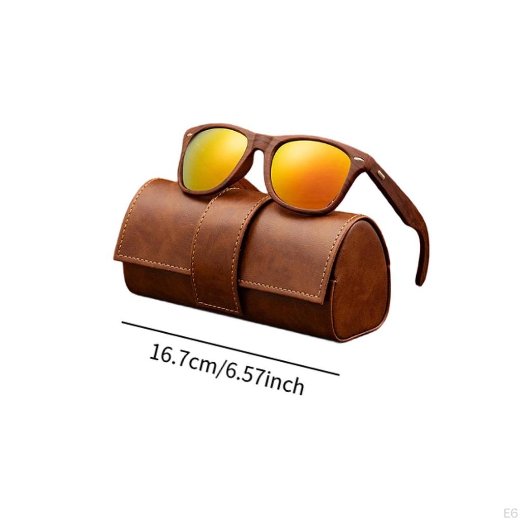 Wood Frame Sunglasses Accessories Eyewear for Sports Riding Outdoor Activities