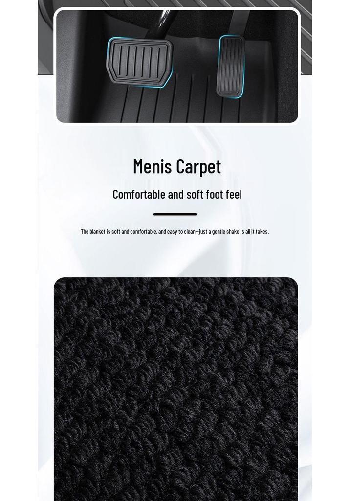 Full Coverage TPE Floor Mats for 2025 Tesla Model 3/Y