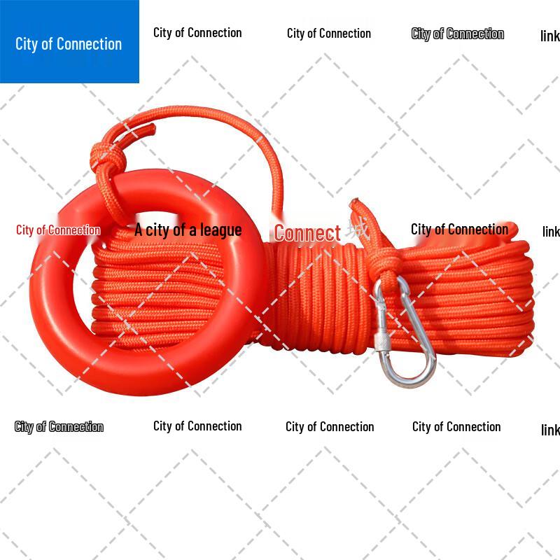 Floating Water Rescue Throw Line with Safety Hook