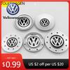 Für VOLKSWAGEN VW 2025 Heiß 4 Stück Auto Logo Radnabenkappe Radkappe Emblem für Volkswagen VW 3B0601149 1J0601149B C546K164 3B601