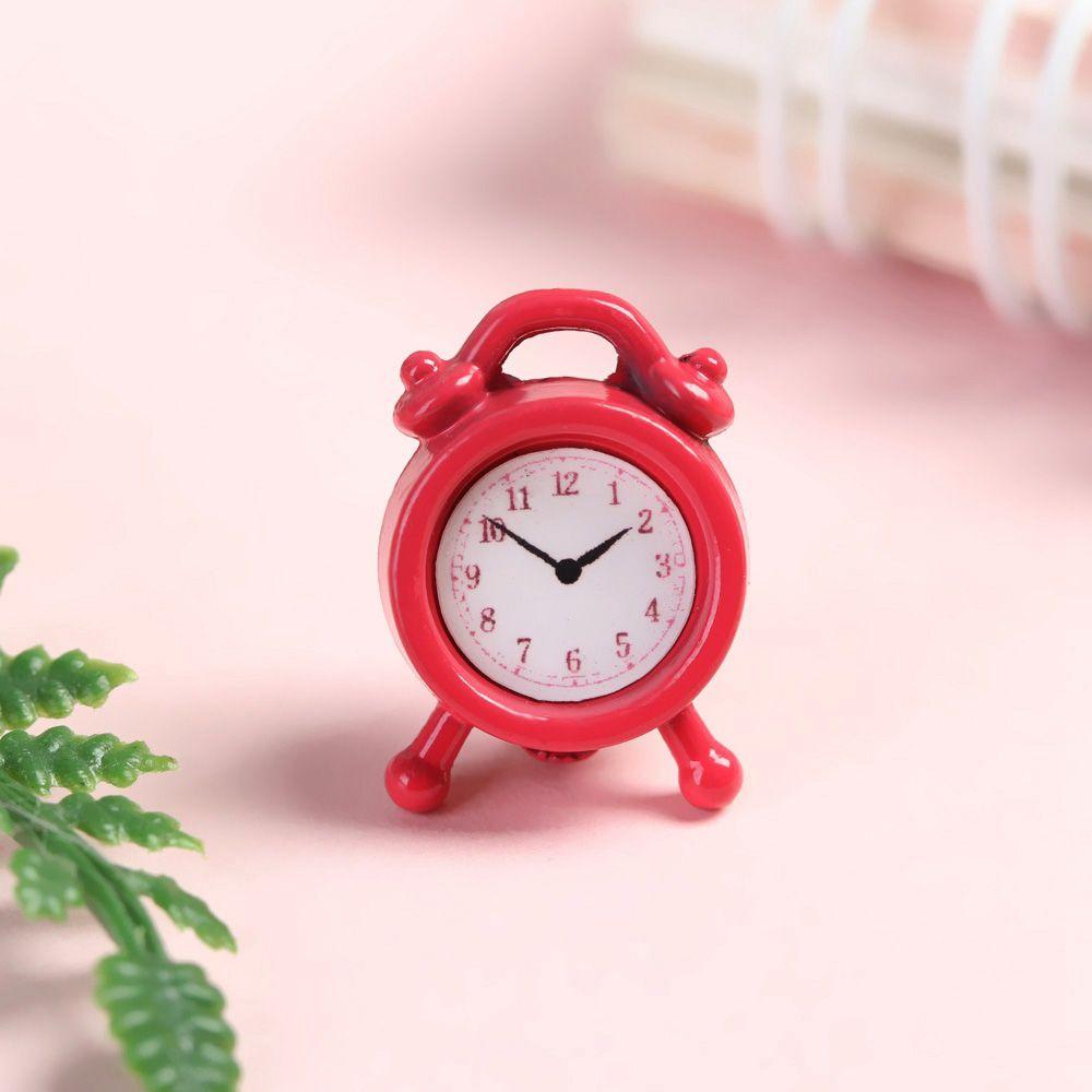 15*10mm Accessories 1:12 Scale Mini Home Decoration Alarm Clock Dollhouse Miniature Toy Doll Clocks