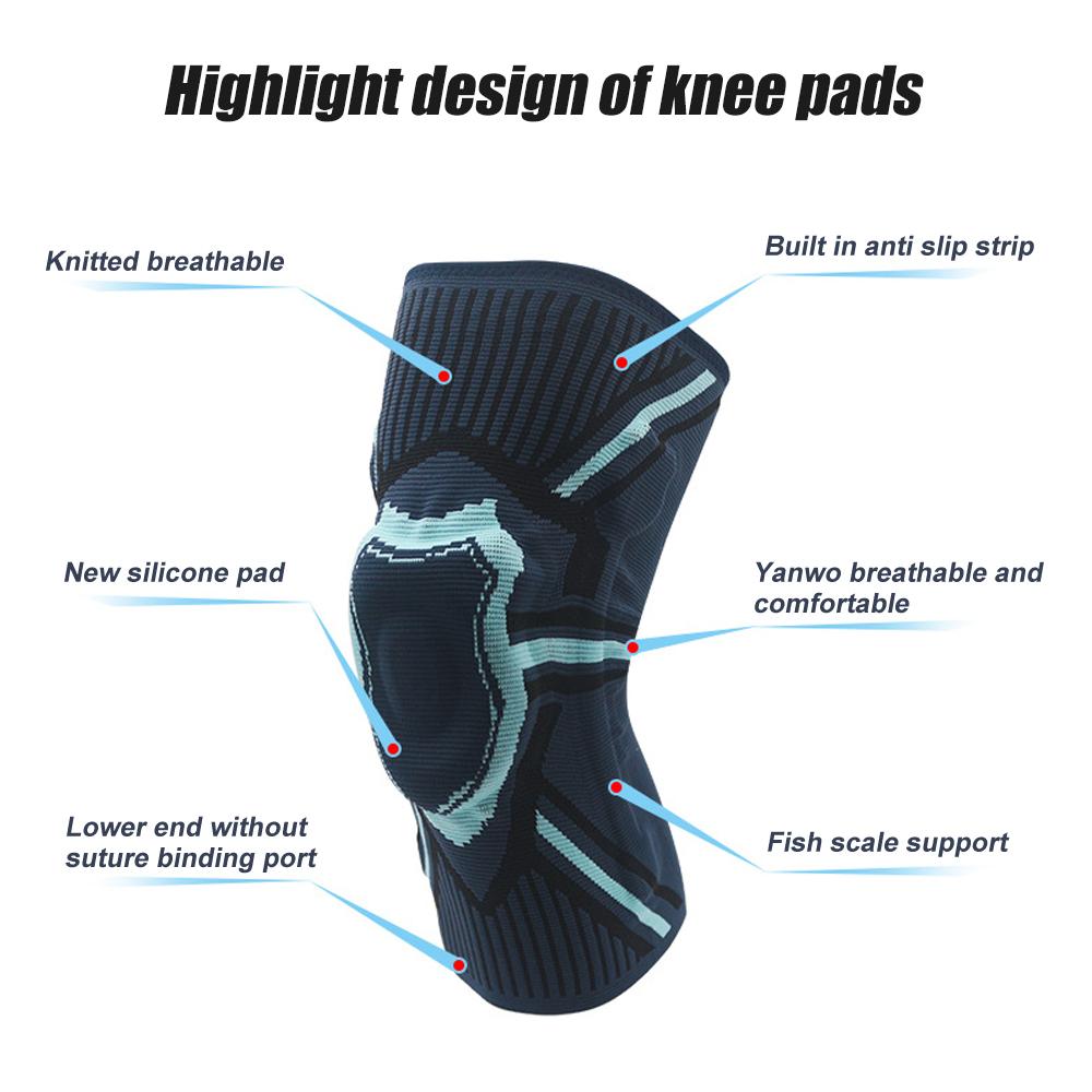 1Pcs Knee Brace For Pain Relief Joint Support Compression Sleeve With Patella Gel Pad Side Stabilizers Arthritis