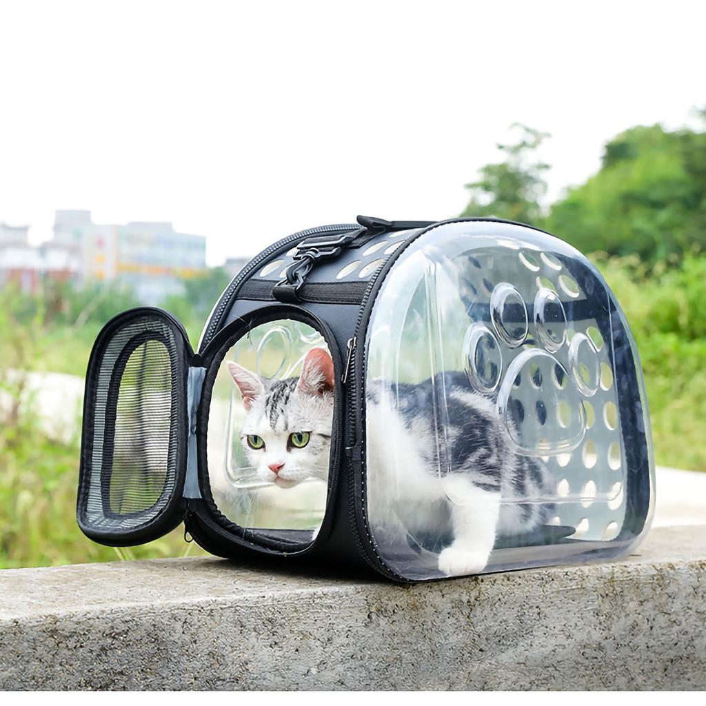 Cat Carrier Backpack Portable Large Capacity Foldable Breathable Handheld Space Capsule Transparent Bags for Outdoor