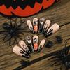 Halloween Press on Nails Coffin Fake Nails Press on Nails with Jelly Glues