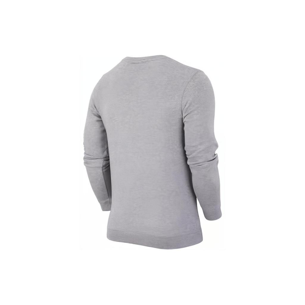 Nike Logo Print Crew Neck Pullover Sports Long Sleeve T-Shirt Men Tops Grey CD8090-063