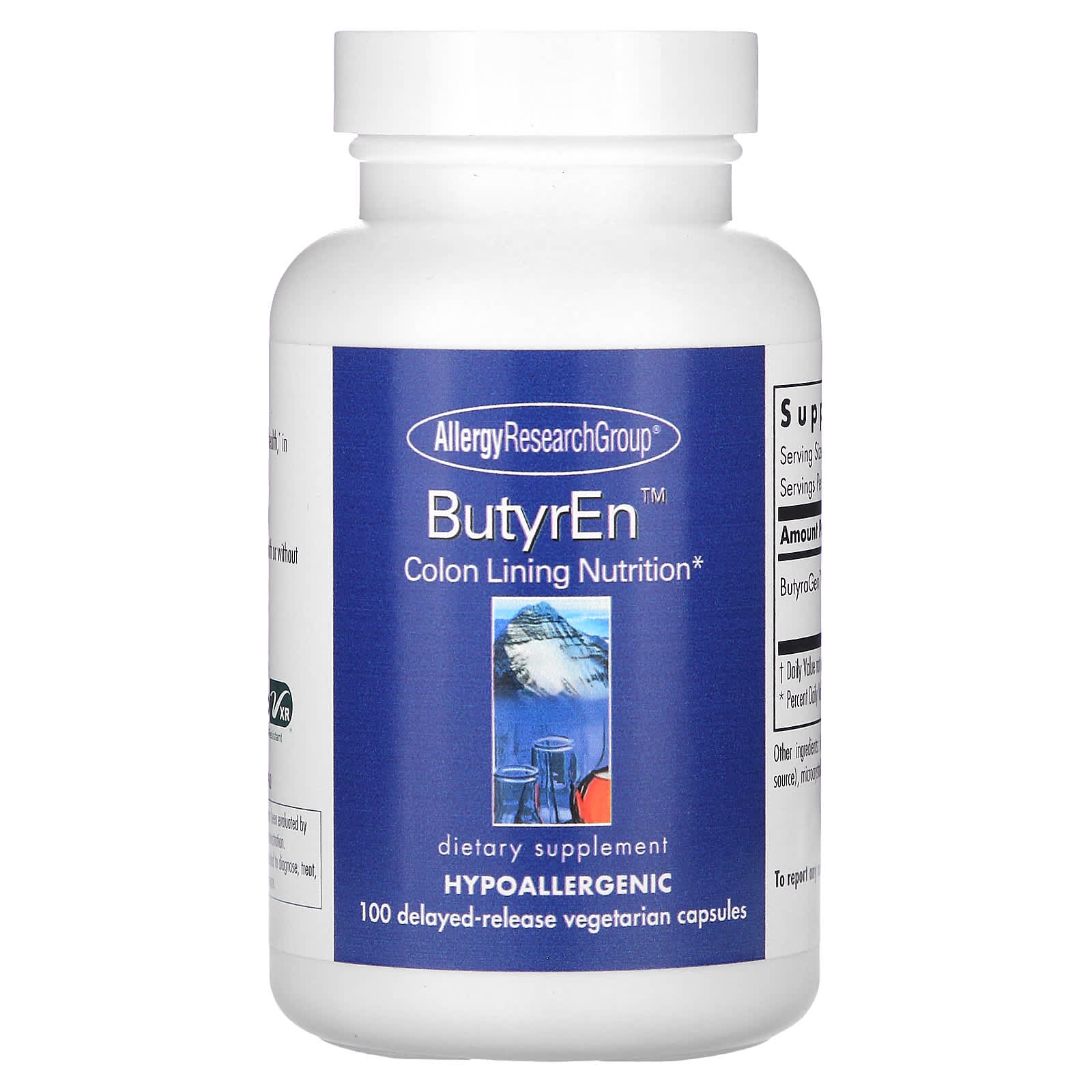 

Butyren, Delayed Release Veggie Capsules 100 Tablets
