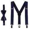 Bretelle per bambini con papillon Moda Bambini Set papillon Bretelle da ragazzo Bretelle regolabili da ragazza Cravatte da matrimonio per bambini Accessori