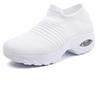 Flyknit Foot Cushion Walking Shoes Women's Soft Sole Shock-absorbing Breathable Sports Shoes Large Size Comfortable Casual Mom Shoes
