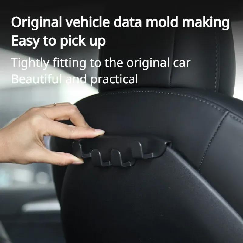 For Tesla Model 3 Y S X 3+ Highland Model Y Launch 2025 Seat Backrest Hook Front Seat Hanger ABS Storage Rack Car Accessories
