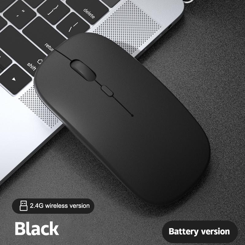 Portable Wireless Mouse Bluetooth-Compatible 2.4Ghz Dual Modes Computer Wireless Mice Mute For Pc Xiaomi Pad Laptop Macbook
