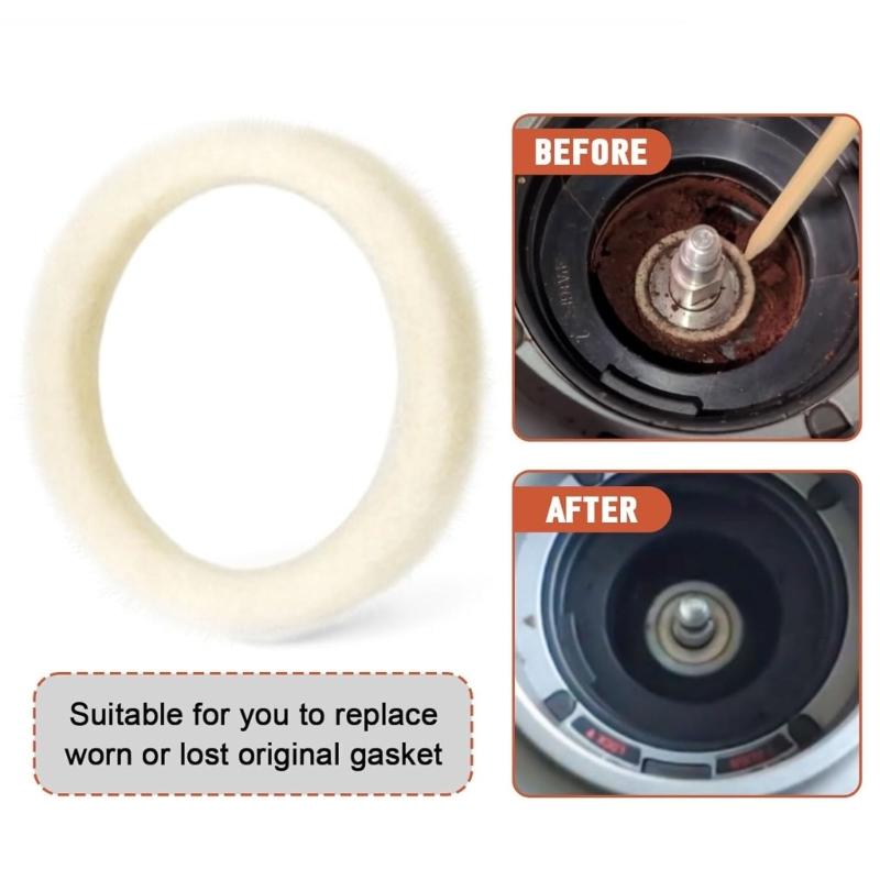 8 Pack Soft Felt Cushioning Gaskets Sealing Rings for Equipment Delivering Enhancing Durability and Quiet Operation