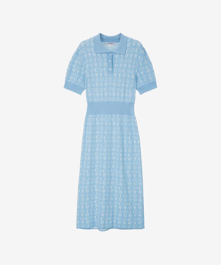 Jucy Judy J Logo Jacquard Slim Fit Knit Dress Jyop321A