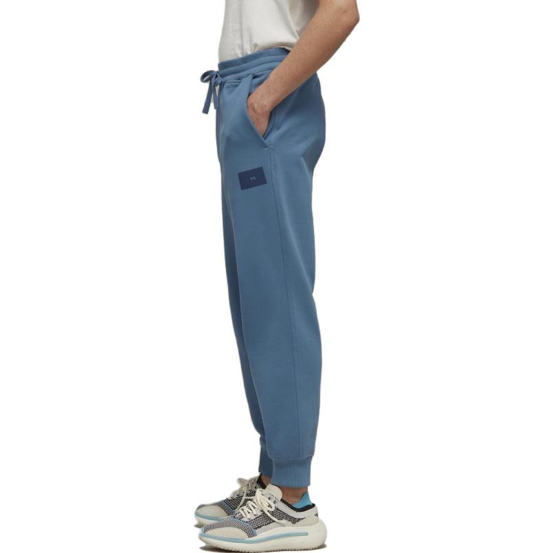 adidas Y-3 Organic Cotton Terry Cuffed Pants Altered Blue Men Streetwear IB4808