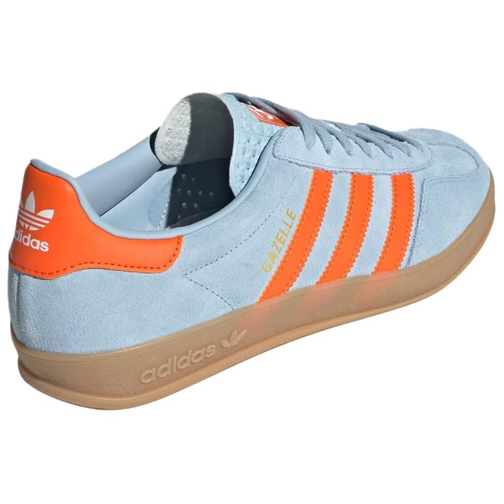 adidas Gazelle Indoor Wonder Blue Orange Sneakers Unisex Cloud-White JH5405